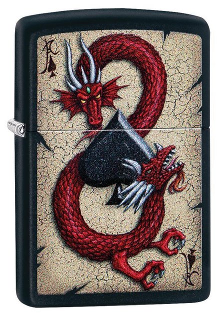 ZIPPO LIGHTER DRAGON ACE DESIGN 29840