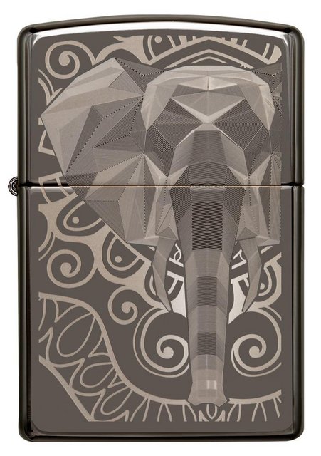 ZIPPO LIGHTER ELEPHANT FANCY FILL DESIGN 49074