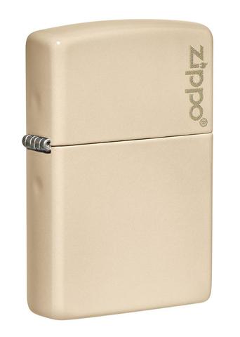 ZIPPO LIGHTER FLAT SAND ZIPPO LOGO 49453ZL