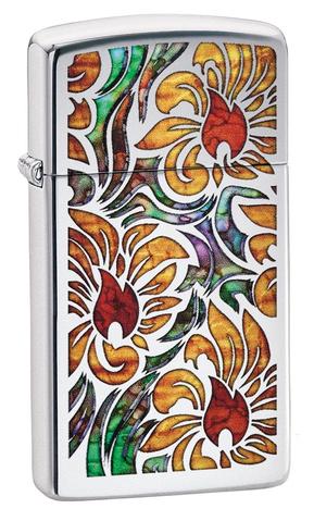 ZIPPO LIGHTER FUSION FLORAL DESIGN 29702