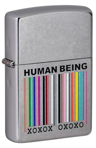 ZIPPO LIGHTER HUMAN BEING DESIGN 49578