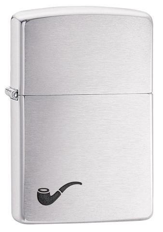 ZIPPO LIGHTER PIPE BRUSHED CHROME 200PL