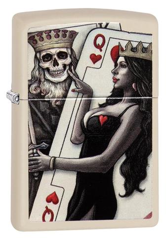 ZIPPO LIGHTER SKULL KING, QUEEN BEAUTY 29393