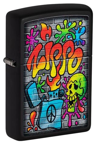 ZIPPO LIGHTER STREET ART DESIGN 49605