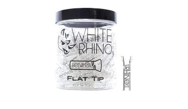 WHITE RHINO FLAT TIP 100CT WRG3002