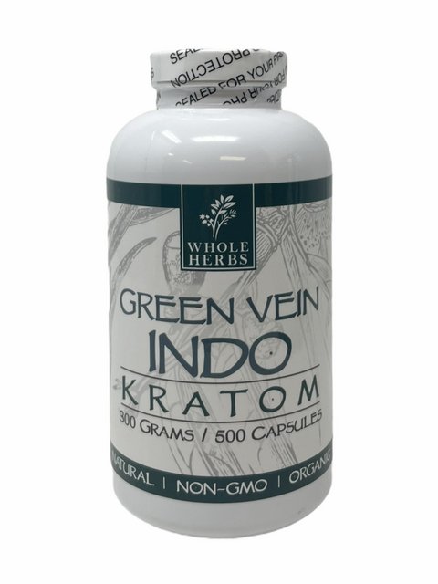 WHOLE HERBS GREEN VEIN INDO 300GM 500CT CAPSULES