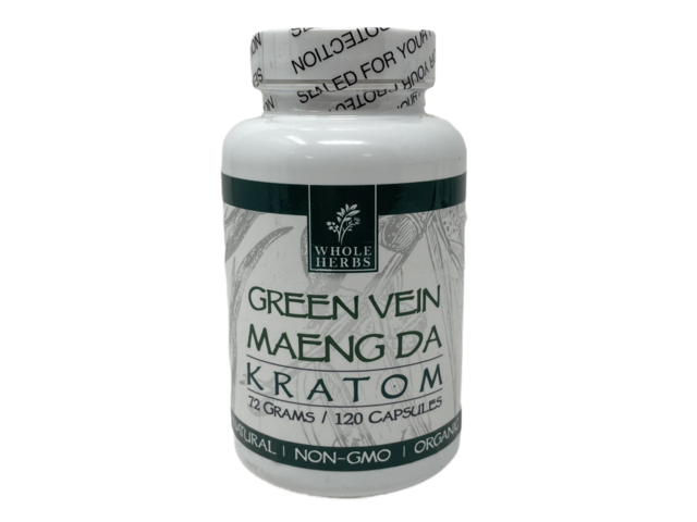 WHOLE HERBS GREEN VEIN MAENG DA 72GM 120CT CAPSULES