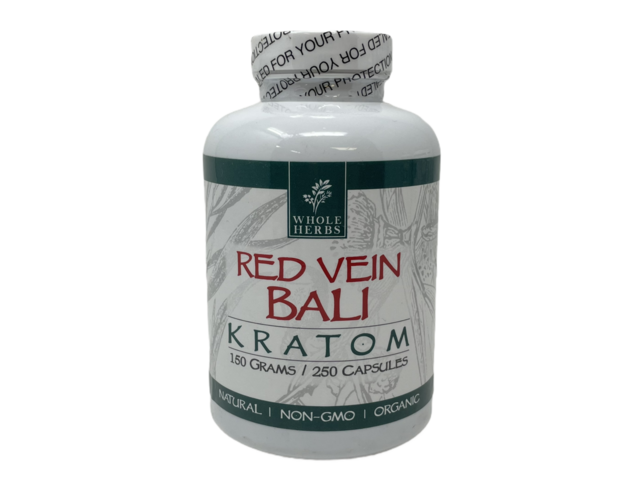 WHOLE HERBS RED VEIN BALI 150GM 250CT CAPSULES