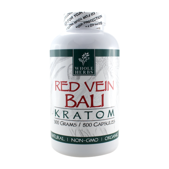 WHOLE HERBS RED VEIN BALI 300GM 500CT CAPSULES