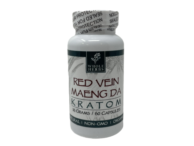 WHOLE HERBS RED VEIN MAENG DA 36GM 60CT CAPSULES