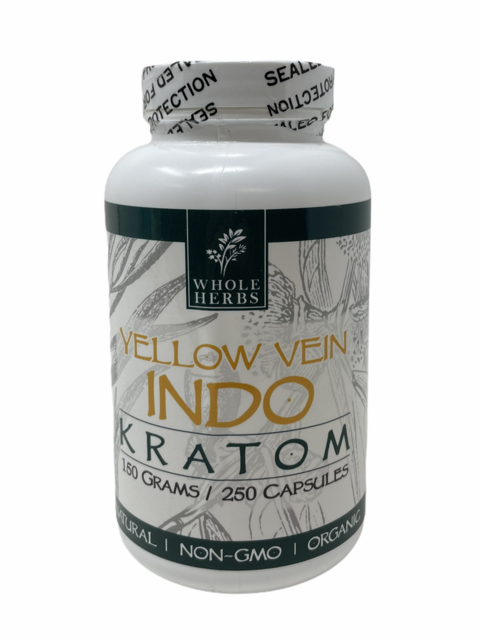 WHOLE HERBS YELLOW VEIN INDO 150GM 250CT CAPSULES