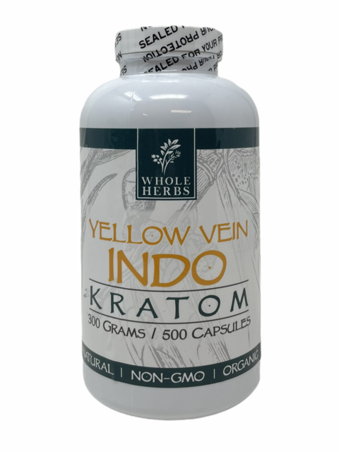 WHOLE HERBS YELLOW VEIN INDO 300GM 500CT CAPSULES