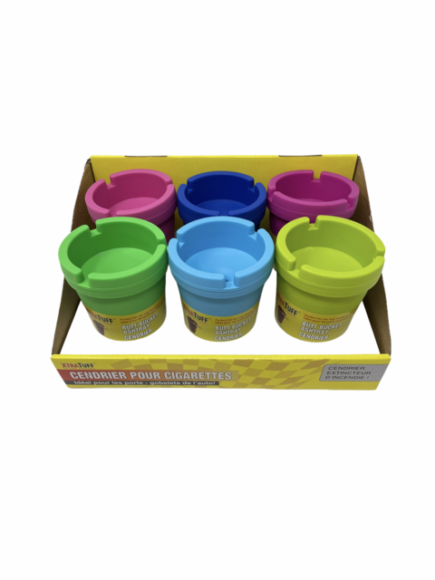 XTRA TUFF BUTT BUCKET CAR ASHTRAY BOX 6 ASSORTED