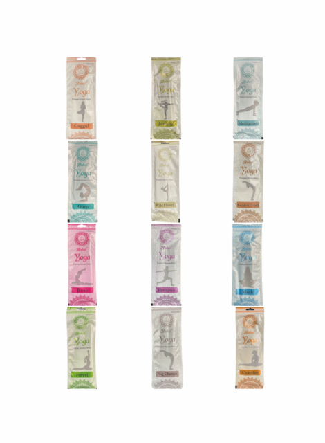 YOGA PREMIUM INCENSE PRE-FILLED DISPLAY 144CT