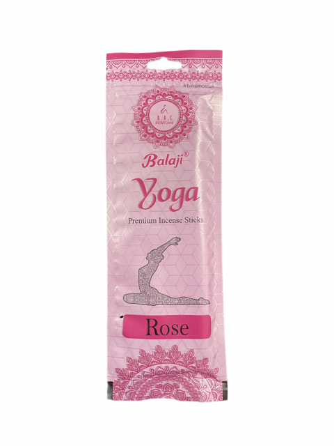 YOGA PREMIUM INCENSE ROSE 12CT