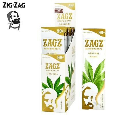 ZAGZ HEMP WRAPS ORIGINAL 2CT BOX OF 25