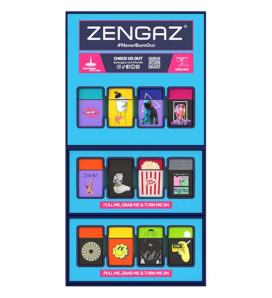 ZENGAZ CUBE DISPLAY MIXED DESIGN 48CT