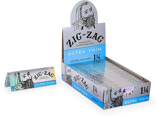 ZIG ZAG 1.25 ULTRA THIN 24 BOOKLET CIGARETTE PAPERS