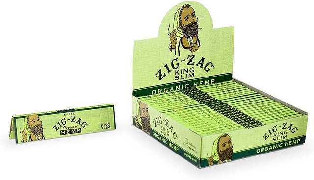 ZIG ZAG KING SLIM ORGANIC HEMP SLOW BURNING 24 BOOKLETS