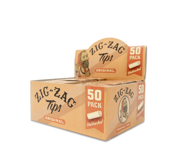 ZIG ZAG ORIGINAL UNBLEACHED TIPS  50CT 