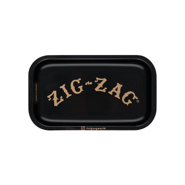 ZIG ZAG ROLLING TRAY SMALL BLACK