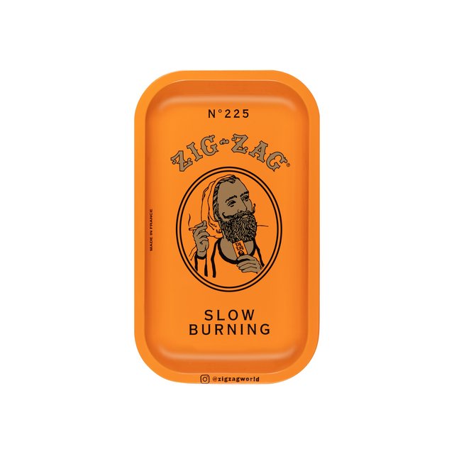 ZIG ZAG ROLLING TRAY SMALL ORANGE