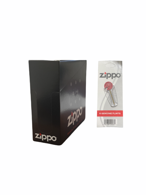 ZIPPO 6 GENUINE FLINTS BOX OF 24