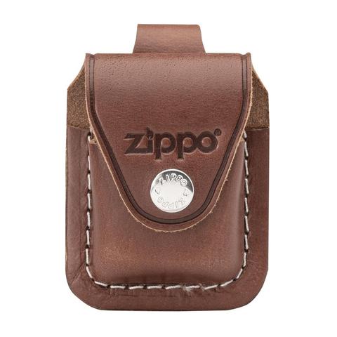 ZIPPO GENUINE LEATHER LIGHTER POUCH BROWN