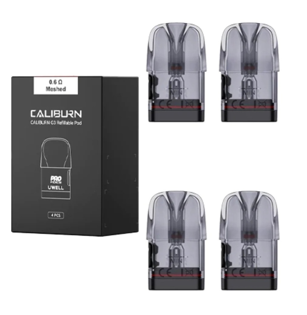 UWELL CALIBURN G3 2.5ML REFILLABLE POD 4PK