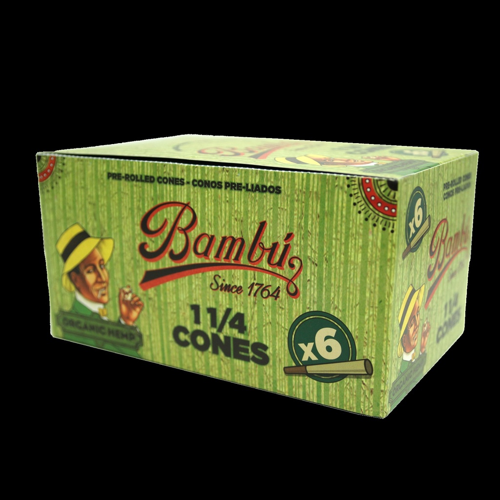 BAMBU ORGANIC HEMP CONES KING SIZE 3PK BOX OF 50