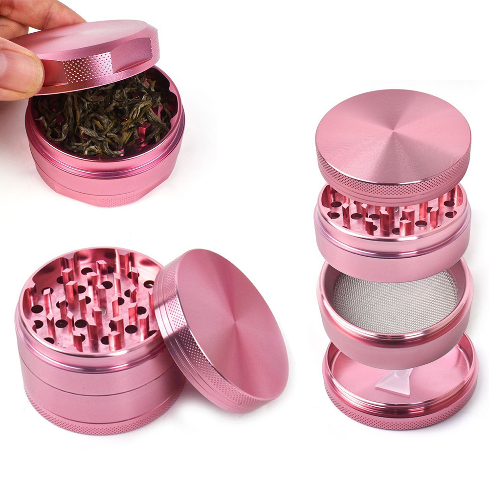 LADY HORNE TOBACCO GRINDER PINK 4PART 50MM BOX OF 12