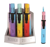 SCORCH TORCH LIGHTER PENCIL TORCH W/OMBRE COLOR 9CT