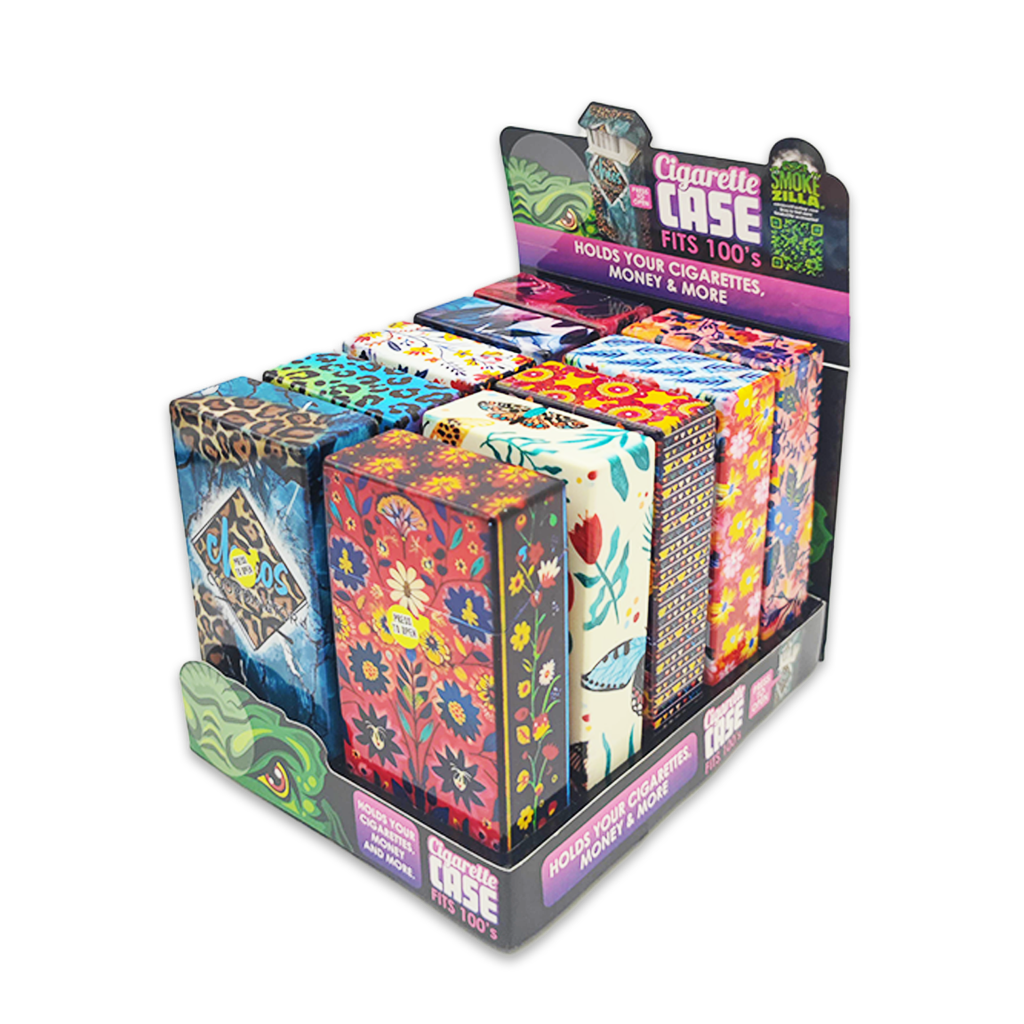 SMOKEZILLA 100S CIGARETTE CASE ASSORTED BOX OF 10