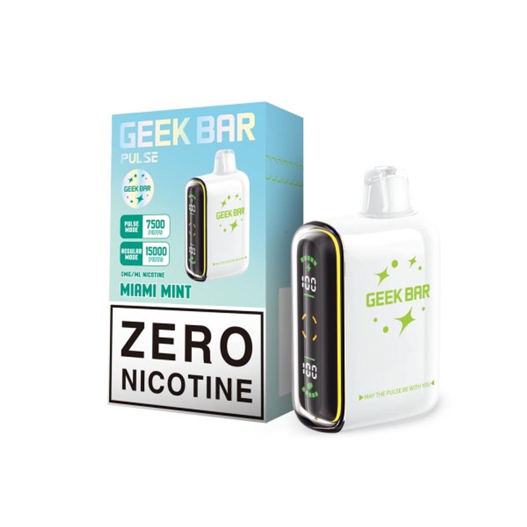 GEEK BAR PULSE ZERO NIC 15000 PUFFS BOX OF 5