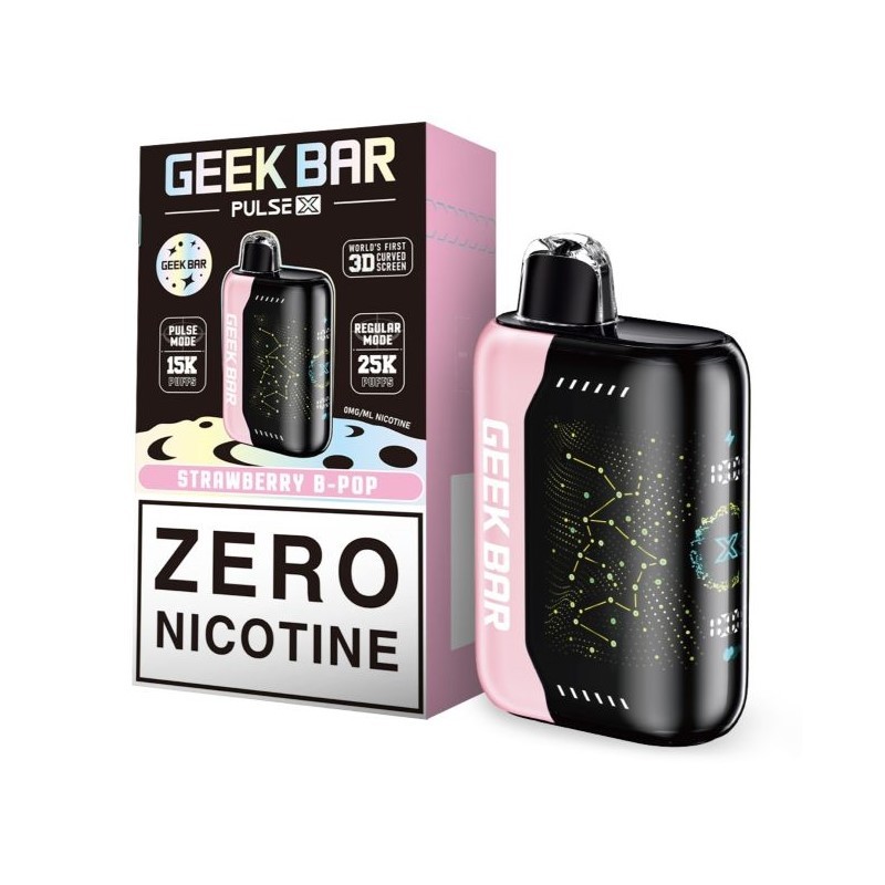 GEEK BAR PULSE X 25K ZERO NICOTINE BOX OF 5