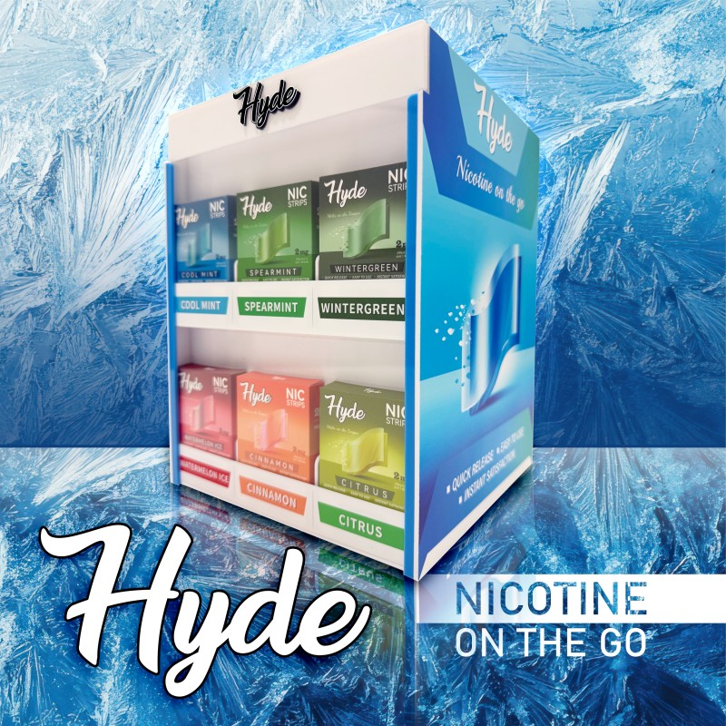 HYDE NIC STRIPS FILLED DISPLAY 30 CT