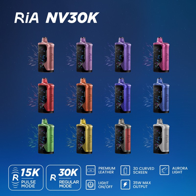 RIA BY GEEK BAR  NV30K PUFFS BOX OF 5