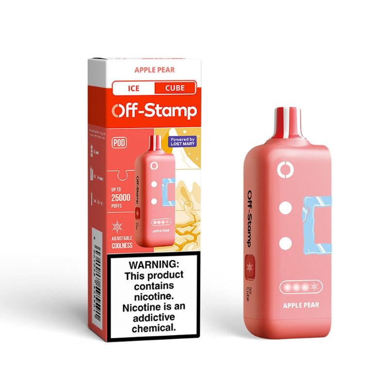 OFF-STAMP ICE CUBE 25K PUFFS POD BOX OF 5