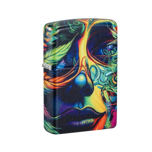 ZIPPO LIGHTER CANNABIS WOMAN DESIGN
