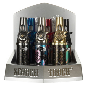 SCORCH TORCH LIGHTER ADJUSTABLE TORCH /TRIGGER LOCK/ASST 9CT