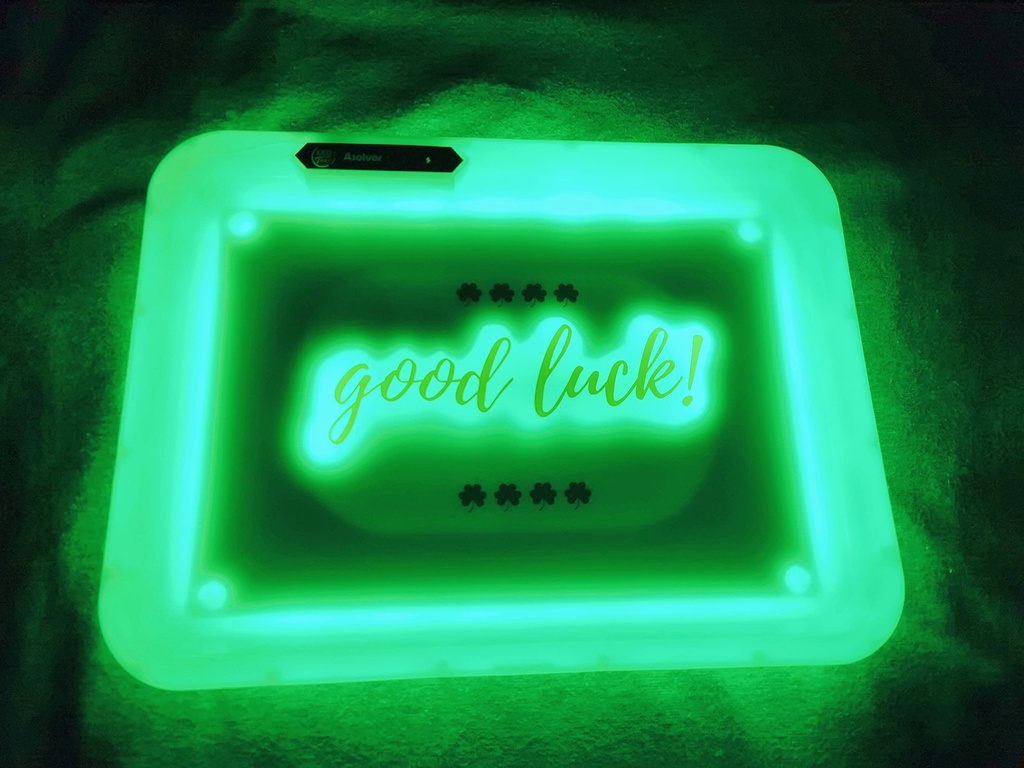 NOVELTY LIGHT-UP ROLLING TRAY BOX OF 6