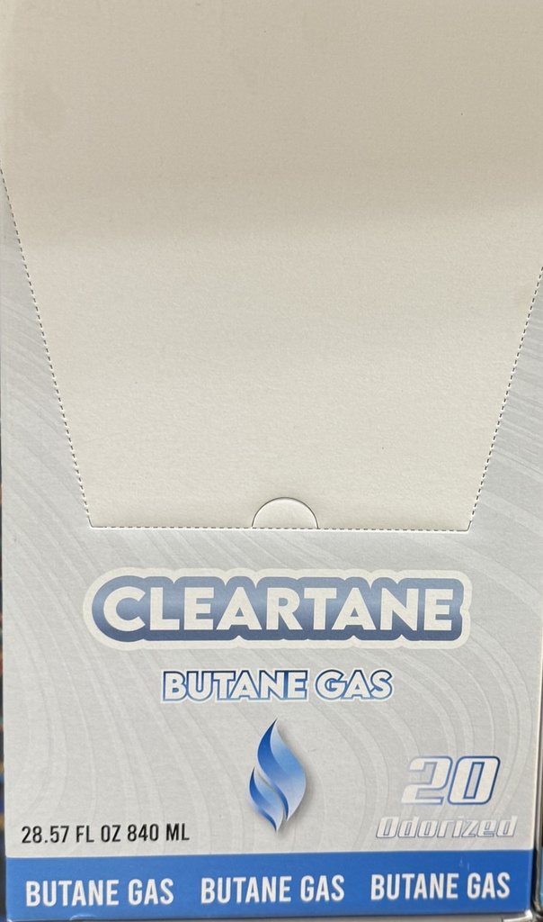 CLEARTANE BUTANE 20X FILTERED 840ML BOX OF 6
