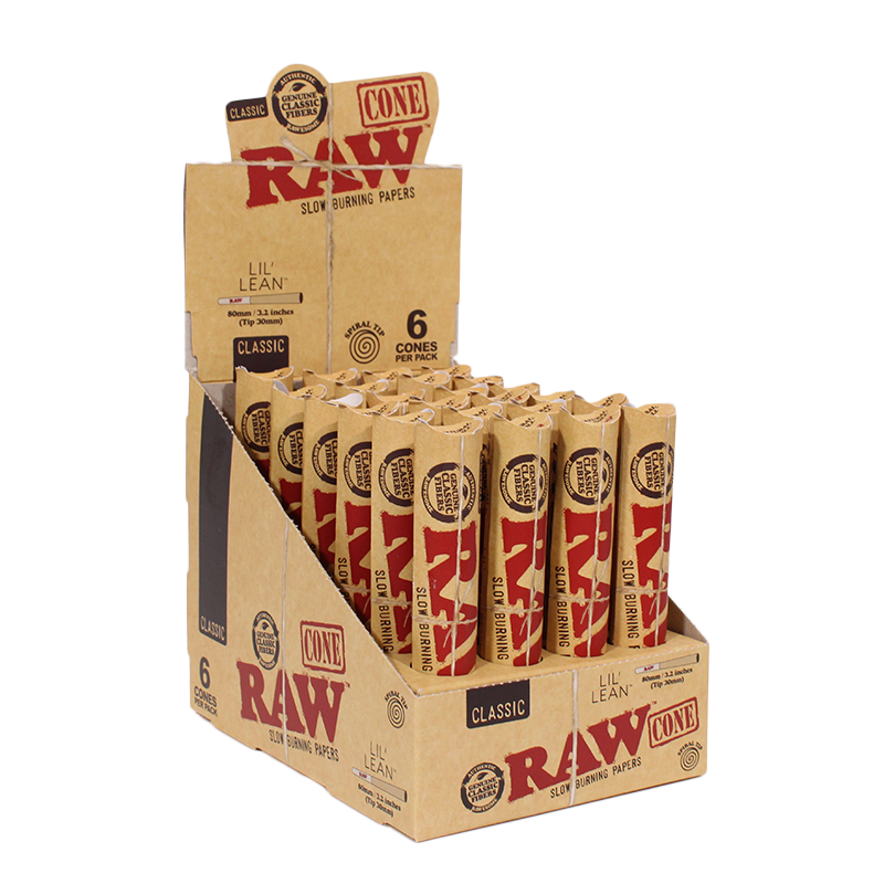 RAW CLASSIC CONE LIL LEAN 6PK BOX OF 24