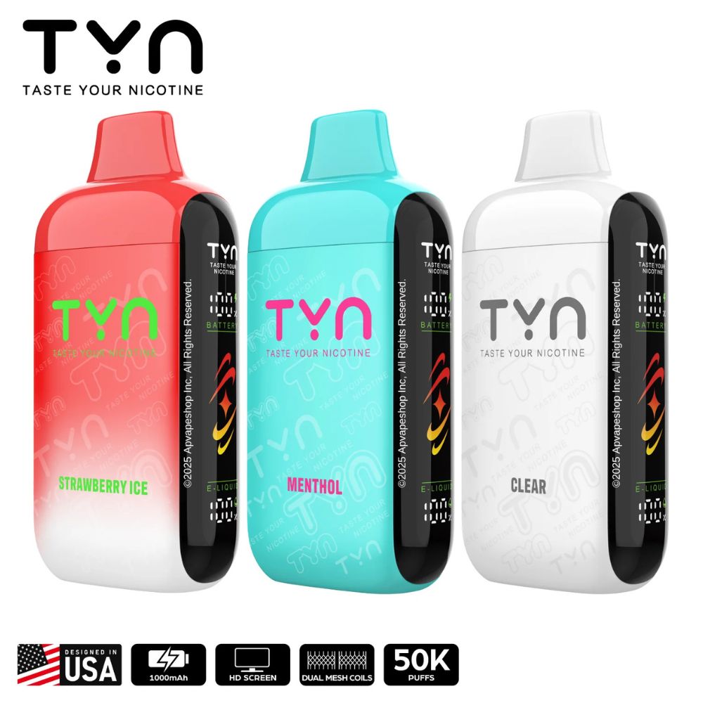 TYN DISPOSABLE 50K PUFFS BOX OF 5
