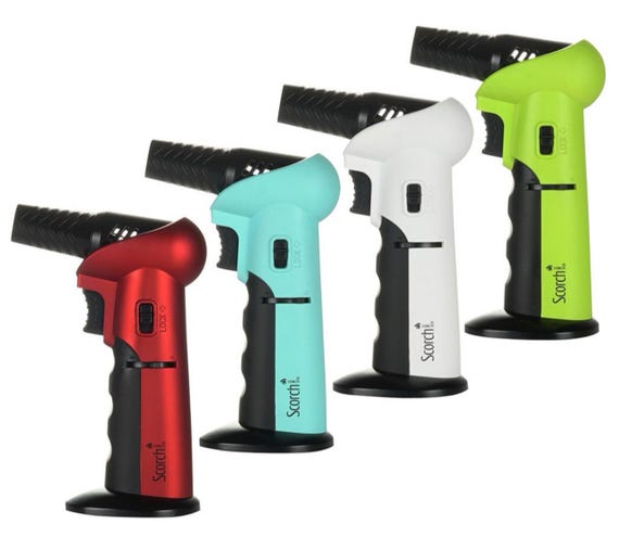 SCORCH TORCH LIGHTER ADJUSTABLE NOZZLE SINGLE TORCH ASST 6CT