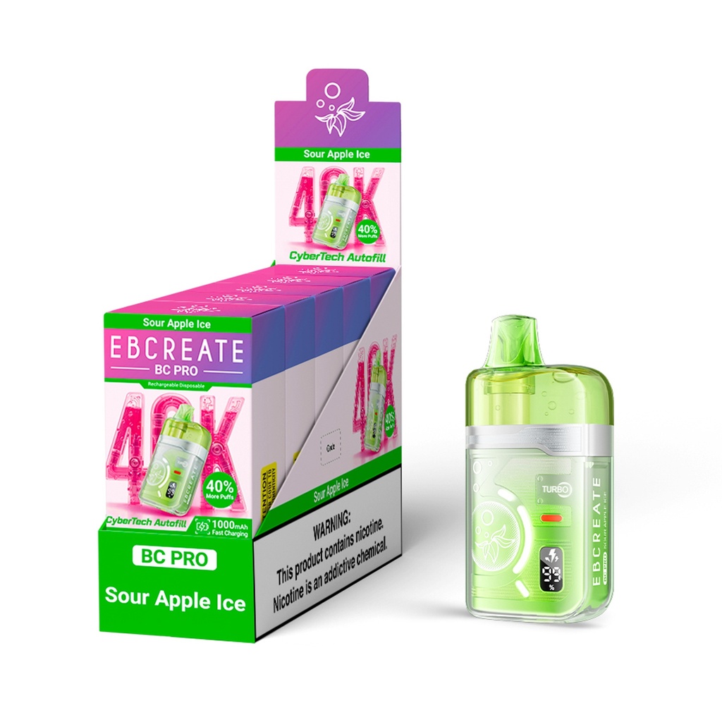 EBCREATE BC PRO 40K PUFFS BOX OF 5