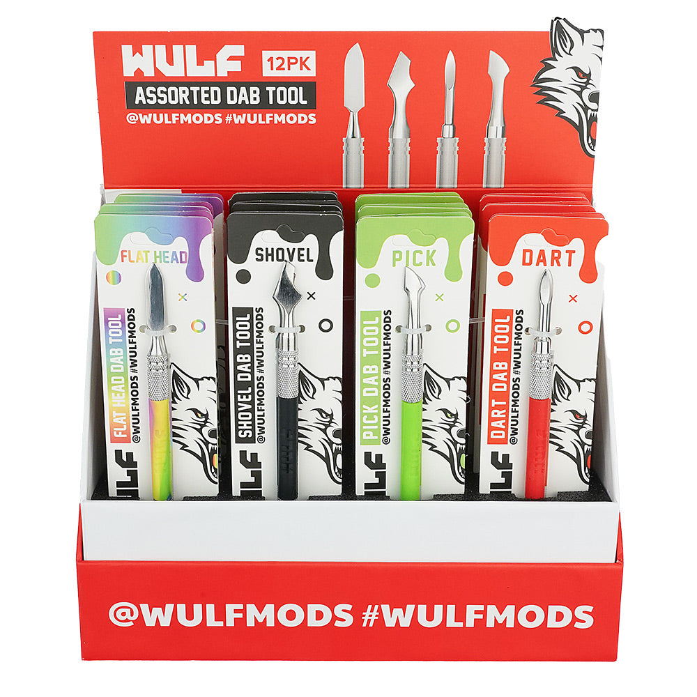 WULF MODS ASSORTED DAB TOOL DISPLAY OF 12