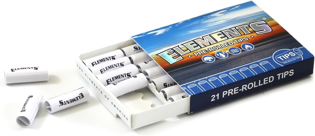 ELEMENTS PRE-ROLLED CONE TIPS BOX OF 20