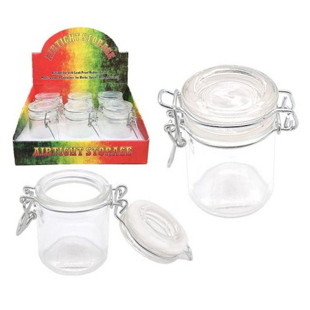 AIRTIGHT STORAGE JARS WIRE COVER MEDIUM CT-04 BOX OF 6