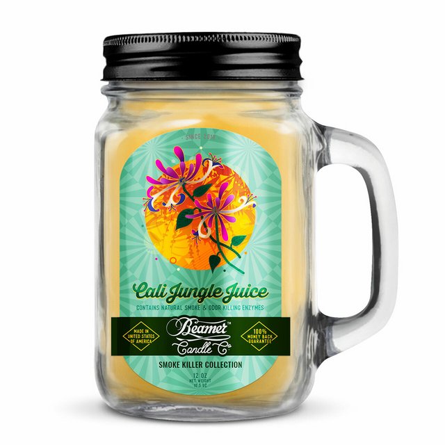 BEAMER LARGE CANDLE SMOKE KILLER COLLLECTION CALI JUNGLE JUICE 12OZ